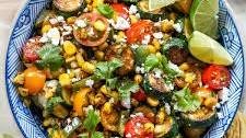 20 Minute Zucchini and Corn Fiesta Salad