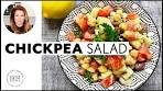 Mediterranean Chickpea Salad With Lemon Tahini Dressing