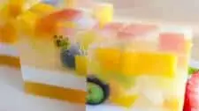 Agar Jelly Fruit Cake Recipe
