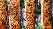 Baked Salmon with Lemon and Dill