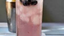 Blueberry Honey Vodka Fizz