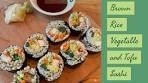 Brown Rice Vegetable Sushi