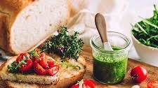 Bruschetta with Tomatoes and Rocket Pesto Recipe