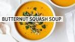 BUTTERNUT SQUASH SOUP | how to make roasted butternut ...