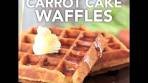 Carrot Cake Waffles