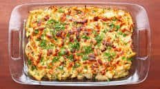 Cheesy Chicken Alfredo Pasta Bake Recipe by Tasty