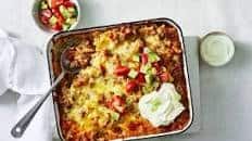 Cheesy taco pasta bake recipe