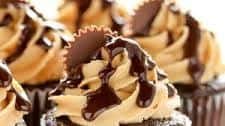 Chocolate Cupcakes with Peanut Butter Frosting