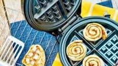 Cinnamon Roll Waffles: Mom Hack