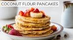 COCONUT FLOUR PANCAKES | fluffy, low-carb recipe