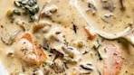 CREAMY WILD RICE AND MUSHROOM SOUP