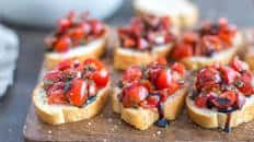 Crostini Tomato Basil Bruschetta Recipe