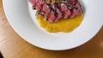 Dean Fearing | Sesame Crusted Tuna Tataki over Mango ...