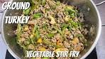 Delicious Ground Turkey Stir Fry | Ground Turkey and ...