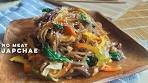 Easy Korean Japchae Recipe | No Meat Japchae | Tofu and ...