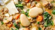 Easy Spicy Sausage & White Bean Soup