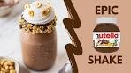 EPIC NUTELLA MILKSHAKE| JUST 3 INGREDIENTS | CAFE ...