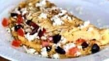 Greek Omelette recipe with Feta cheese