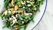 Green Bean Salad with Toasted Almonds & Feta