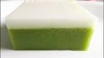 Green Tea Custard Agar Jelly Dessert - Thai Dessert