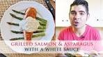 Grilled Salmon & Asparagus with Cream Sauce ...