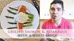 Grilled Salmon & Asparagus with Cream Sauce ...