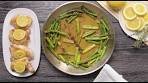Lemon Herb Roasted Chicken Thighs with Asparagus