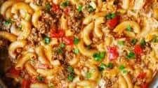 Mac and Cheese with Sausage and Bell Peppers (30-Minute, One-Pan Recipe)