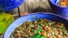 Mediterranean Spicy Spinach and Lentil Soup