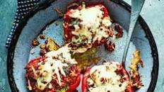 Mediterranean turkey-stuffed peppers