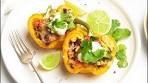 Mexican Inspired Stuffed Capsicums (Bell Peppers) Recipe