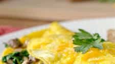 Mushroom Spinach Omelet