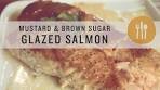 Mustard and Brown Sugar Glazed Salmon - Superfoods