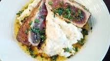 Pan Seared Tuna Steaks with Lemon Butter Pan Sauce