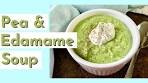 Pea & Edamame Soup | Easy Vegetarian Recipe