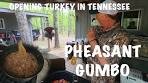 Pheasant Gumbo: Turkey Opener At the Cabin