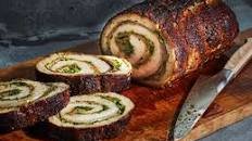 Pork Loin Stuffed with Pesto and Prosciutto