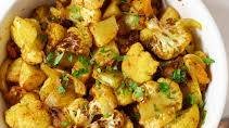 Roasted Aloo Gobi (Indian Spiced Potato & Cauliflower)
