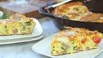 Sausage & Pepper Frittata with Spinach and Fresh Mozzarella