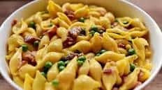 Shells & Cheese (with Bacon & Peas)