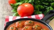 Spanish Meatballs in Garlic Tomato Sauce, Albondigas