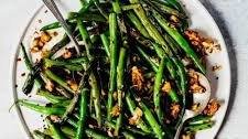 Spicy Green Beans with Sesame Walnuts