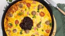 Spicy Sicilian Sausage Omelette