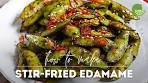 Stir-fried Edamame Recipe (with Garlic and Oyster Sauce Glaze)