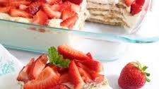 Strawberry Icebox Cheesecake Dessert