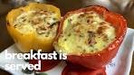 Stuffed Bell Peppers | Sunday Morning Breakfast Idea | Bell ...