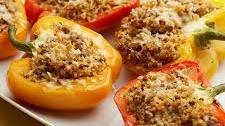 Sweet and Sour Couscous-Stuffed Peppers