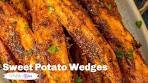 Sweet Potato Wedges Recipe (Healthy Appetizer)