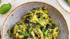 Tagliatelle Pesto Pasta (15 Minutes)