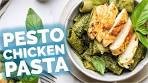 The easiest and tastiest 20-minute pesto chicken pasta!